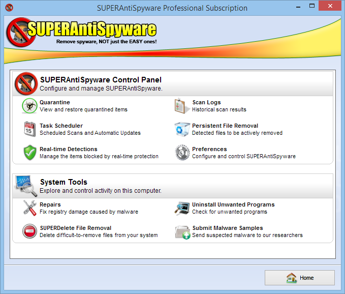 SUPERAntiSpyware 5.7.1014