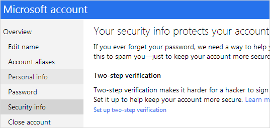 Microsoft's Two-Factor Authentication