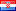 Croatia (local Name: Hrvatska) flag